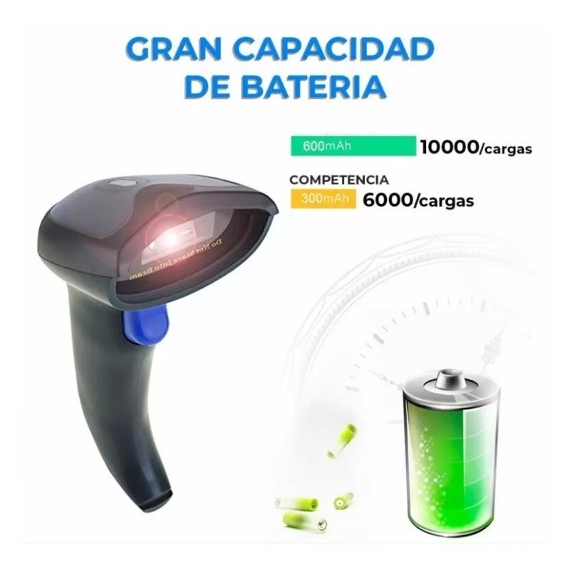 EGTMA Lector De Códigos De Barra Inalámbrico Multifuncional