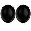 Rockcloud Worry Stone,Thumb Palm Stones for Anxiety, Healing Crystal, Black