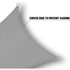 SUNNY GUARD Waterproof Sun Shade Sail 8' x 10' Charcoal