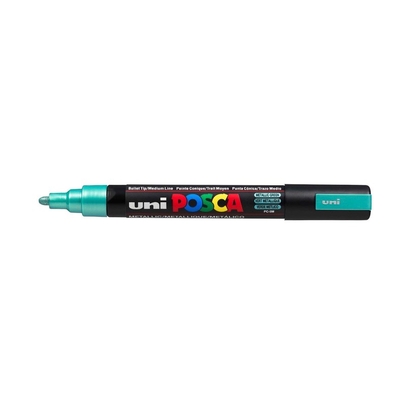 Posca PC5M/8METAL09 Marker Pens Box of 8 Assorted Colours