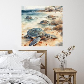 Vinyl Wall Quotes Stickers Nautical Beach Ocean Underwater Turtle Positive Lettering Wall Stickers Home Decor Under The Sea Octopus Crab Fish Wall Decals for Floor Window Bottles Dorm Notebook 28in