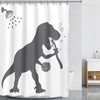 Dinosaur Shower Curtain, Funny Shower Curtain Set Shower Curtains for