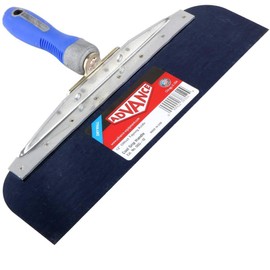 Off-Set Taping Knife for Drywall 12" Blue Steel with Rubber Comfort Grip Handle