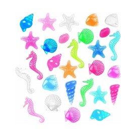 KGDUYC Pack of 20 Diving Ocean Gemstone Pool Toys, Children's Diving Toy, Diamond Set with Sea Animals, Acrylic Gemstones, Diving Gemstone Pool Toy for Girls Boys