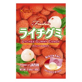 Kasugai Gummy Candy, Lychee, 3.59 Ounce