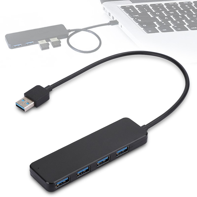 4-in-1 USB 3.0 4-Port HUB Docking Station USB Splitter Lightweight