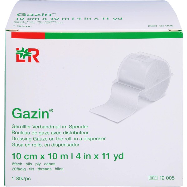 Gazin Verbandmull 10 cmx10 m 8fach, 1 St