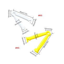 JJWNMLL 12 Pcs Umbilical Cord Clip Disposable Plastic Pig Umbilical Navel Cord Clamp for Pet Animals Piglet Lamb Goat Puppy Kitten Farm Ranch Whelping Kit