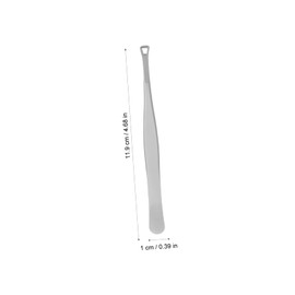 FRCOLOR 1pc Stainless Steel Blackhead Tweezers Tool Rounded Pimple Extractor for Safe Removal of Blemishes and Blackheads and Easy to Use for Skincare Routine