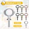 Ohiyoo Metal Bottle Opener Insert Kits 8 Pack Blank Stainless