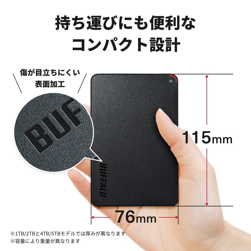 Buffalo Mini Station Portable HDD w/ USB 3.1 (Gen 1) &