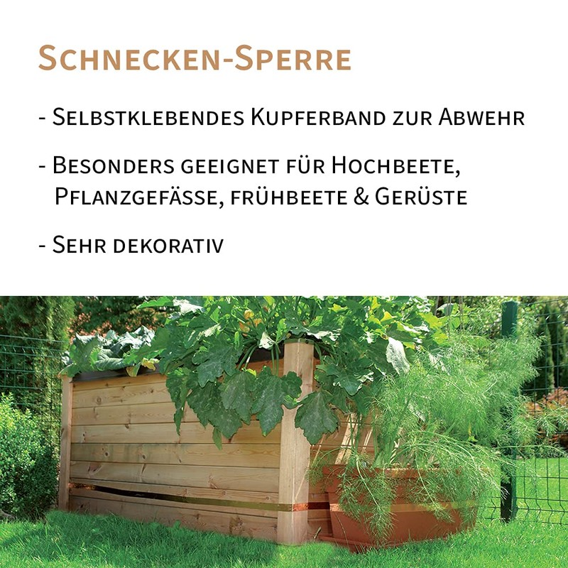 Florissa Natürlich Organic Snail Barrier, Copper Band for Repelling Nudibranch