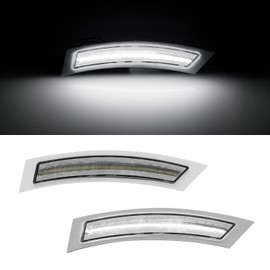 Mynoway Front Bumper LED Reflector Light Replacement for E92/ E93 2D Coupe& Convertible 328i 335i 2007-2013, Side Marker Fender Driving Parking Lamp, Replace OE 63147162313, 63147162314