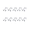 ZYAMY 10PCS Heavy Duty Double Rope Clamp Galvanized Twisted Metal