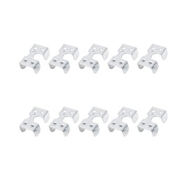 ZYAMY 10PCS Heavy Duty Double Rope Clamp Galvanized Twisted Metal Braided Rope End Clamp Wire Rope Clip Fastener Hardware Accessories Suitable for Making Pet Leashes Mudguard Ropes 1/4 Inch