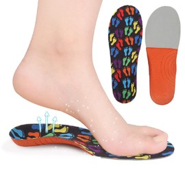 Children Orthotic Sport Insert Kids Arch Support Insole for Flat Feet Heel Pain Over Pronation Plantar Fasciitis 9C-11.5C