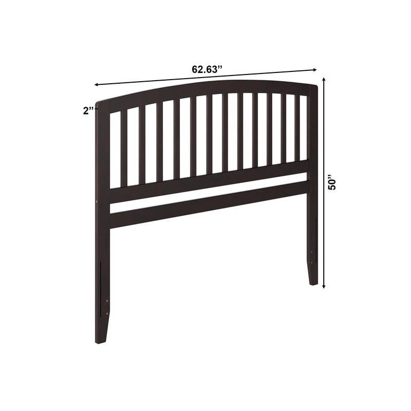 AFI, Richmond Slatted Queen Solid Wood Headboard, Espresso