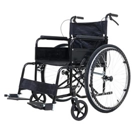 Gambimedic Silla De Ruedas Llanta Neumatica De Aire Todoterreno Acero Plegable Portatil Descansapies