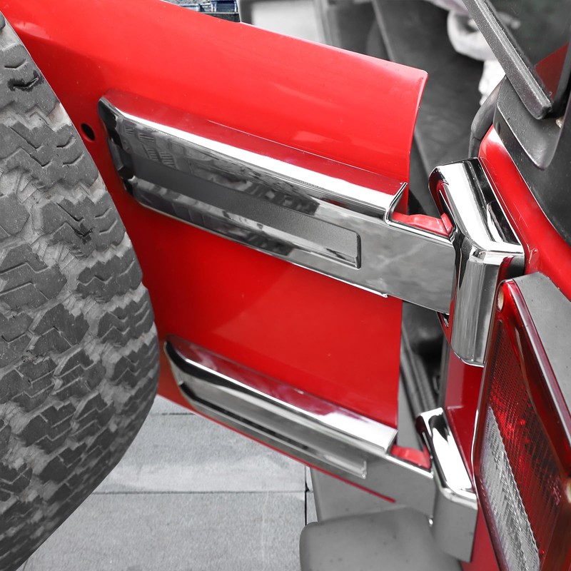 RT-TCZ for Jeep JK Tailgate Hinge Cover Trim Chrome for