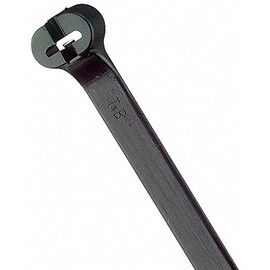 TY-Rap(R) 30.00"L x 0.30"W Standard Indoor, Outdoor Cable Tie, Black; Tensile Strength: 120 lb. - pkg. of 50