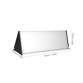 Operitacx 2pcs Elegant Aluminum Name Plate for Doors Office Door Sign Plate Diy Decor Easy to Clean