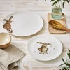 Portmeirion Home & Gifts Wrendale Coupe Plate Brained (Hare), Bone