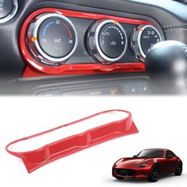 Hcilloend New Mazda Roadster RF ND Series 2016 - 2024 Applicable Air Conditioner Switch Frame, Air Conditioner Control Panel, Air Conditioner Knob Box, Air Conditioner Control Cover, ABS, Easy