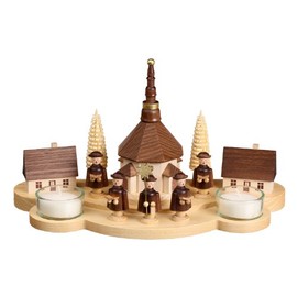 Choir Village On Cloud with Tea Light – Original Erzgebirge®
