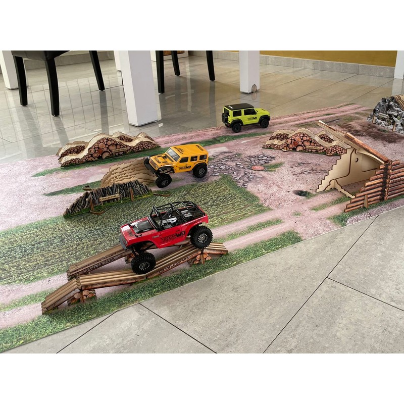 ToysWD Double-face obstacle for 1/24 1/18 RC Crawler park circuit