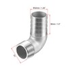 sourcing map 304 Stainless Steel Hose Barb Fitting Elbow, 32mm