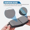 Unbranded Front And Rear Ceramic Brake Pads for 2006-2012 Ford