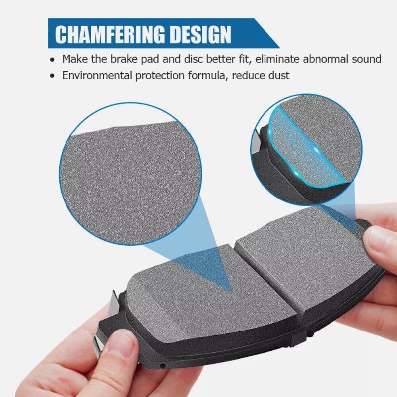 Unbranded Front And Rear Ceramic Brake Pads for 2006-2012 Ford