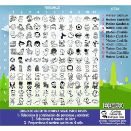 Sello Para Ropa Bebés Y Niños Incluye Frasco De Tinta