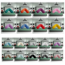Teddy Fleece V Shaped Orthopaedic Pillowcase Cover Pregnancy Maternity Nursing Super Soft Pillowcase V Cover Duck Egg 30cm x 78cm Approximate
