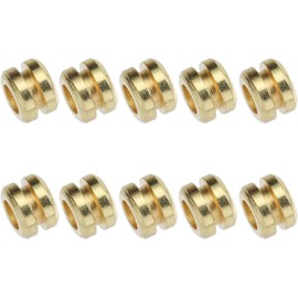 Cuentas de Cuerda Accesorio Práctico para Modificación de Cuerdas de Aleación de Zinc Paquete de 10 Piezas para Guitarra Doradas para Guitarra Acústica