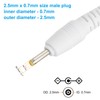 PATIKIL 3Ft USB to DC 2.5x0.7mm Barrel Jack Power Cord,