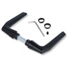 MS Beschläge Pair of Door Handles Aluminium Handles Black Coated