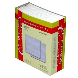 Ever Ready First Aid Sterile Gauze Sponges 4" x 4" 8 Ply 2/pk -Box of 25