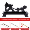 HERCHR Sword Stand Katana Stand, Black Wood Sword Katana Wall