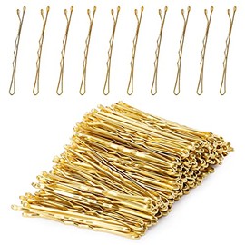 Laicky Bobby Pins, 200Count Brown Hair Pins Hair Grips with Box for Women