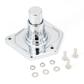 Americruise Motorcycle Solenoid Cover Starter Push Button for Harley 1991-2017 Softail Dyna Sposter Big Twin Model (Chrome)