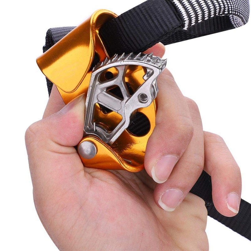 Left and Right Leg Ascender, Ascender, Fixed Rope, Rappelling, Adjustable