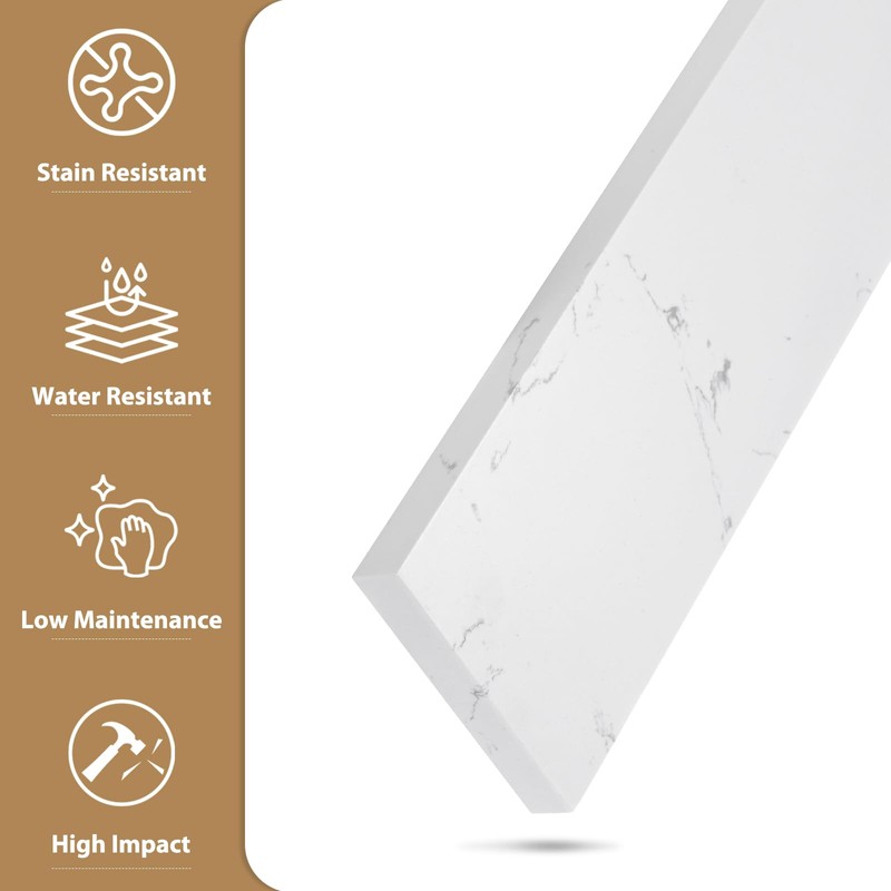 EQLOO 36 in. W x 4 in. H Engineered Stone