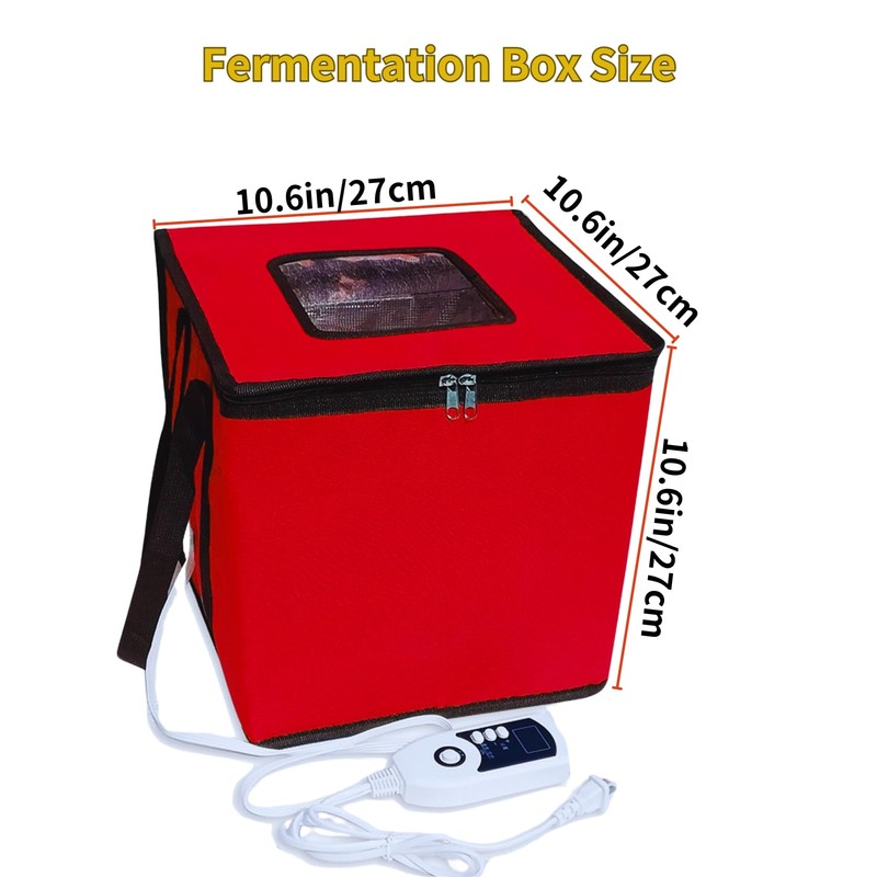 Bread Proofing Box Heated, Foldable Dough Proofer Temperature/Timer Control Sourdough