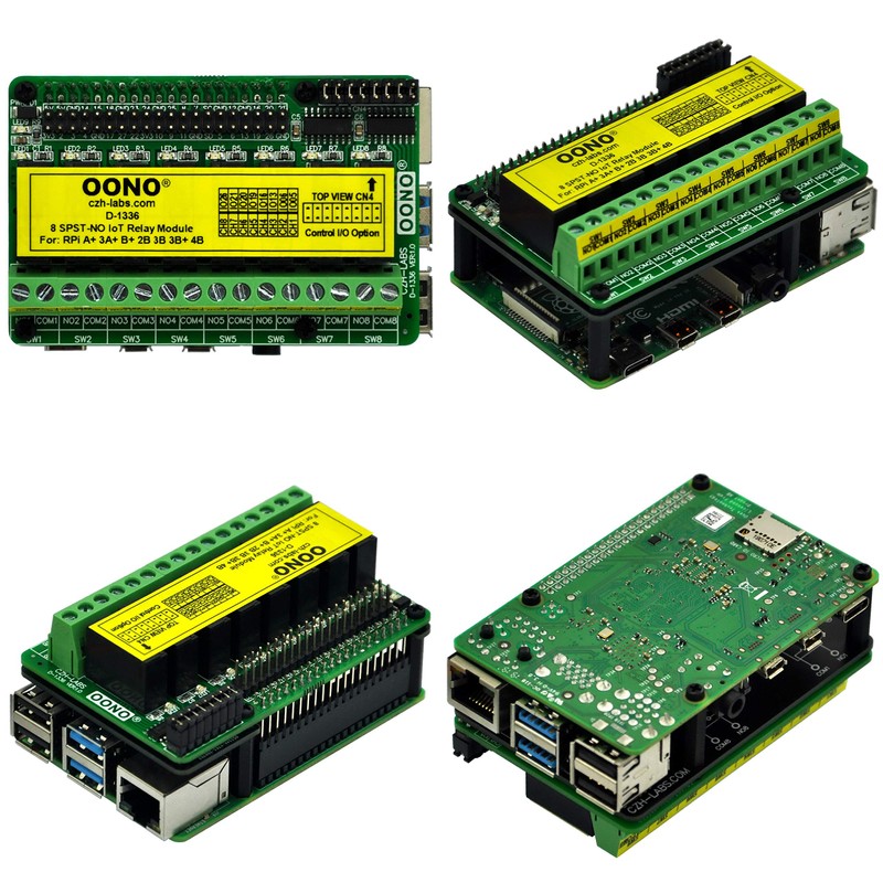 8 SPST-NO RPi IoT Power Relay Module for Raspberry Pi
