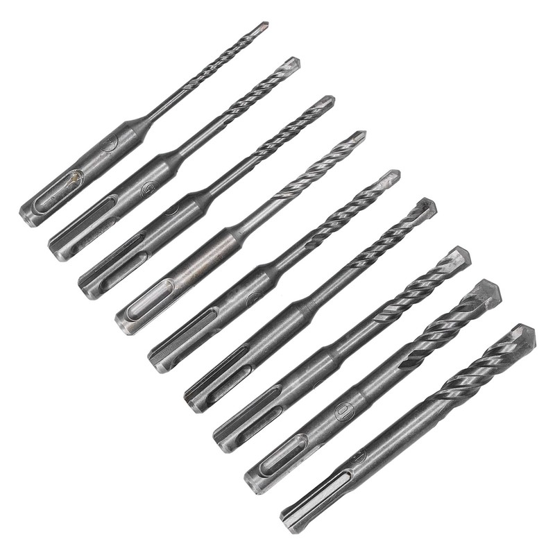 Masonry Drill Bit Set Carbide Tip Rotary Hammer Tool for