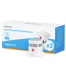 Heiman Smart Smoke Alarms for Home Requires Zigbee 3.0 Hub, 3 Pack