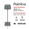 Palmina 842 LED Table Lamp, Dimmable, 4400 mAh LED Table