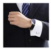 Luxury Silver Cufflinks Clear, Smooth and Elegant with Three Iridescent