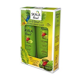 Skala Expert Cafe Verde e Ucuuba Shampoo & Conditioner - Infused with Pure 100% Natural Ingredients Vegan Formula | Experience Healthier, Fuller & Thicker Looking Hair - Imported from Brazil